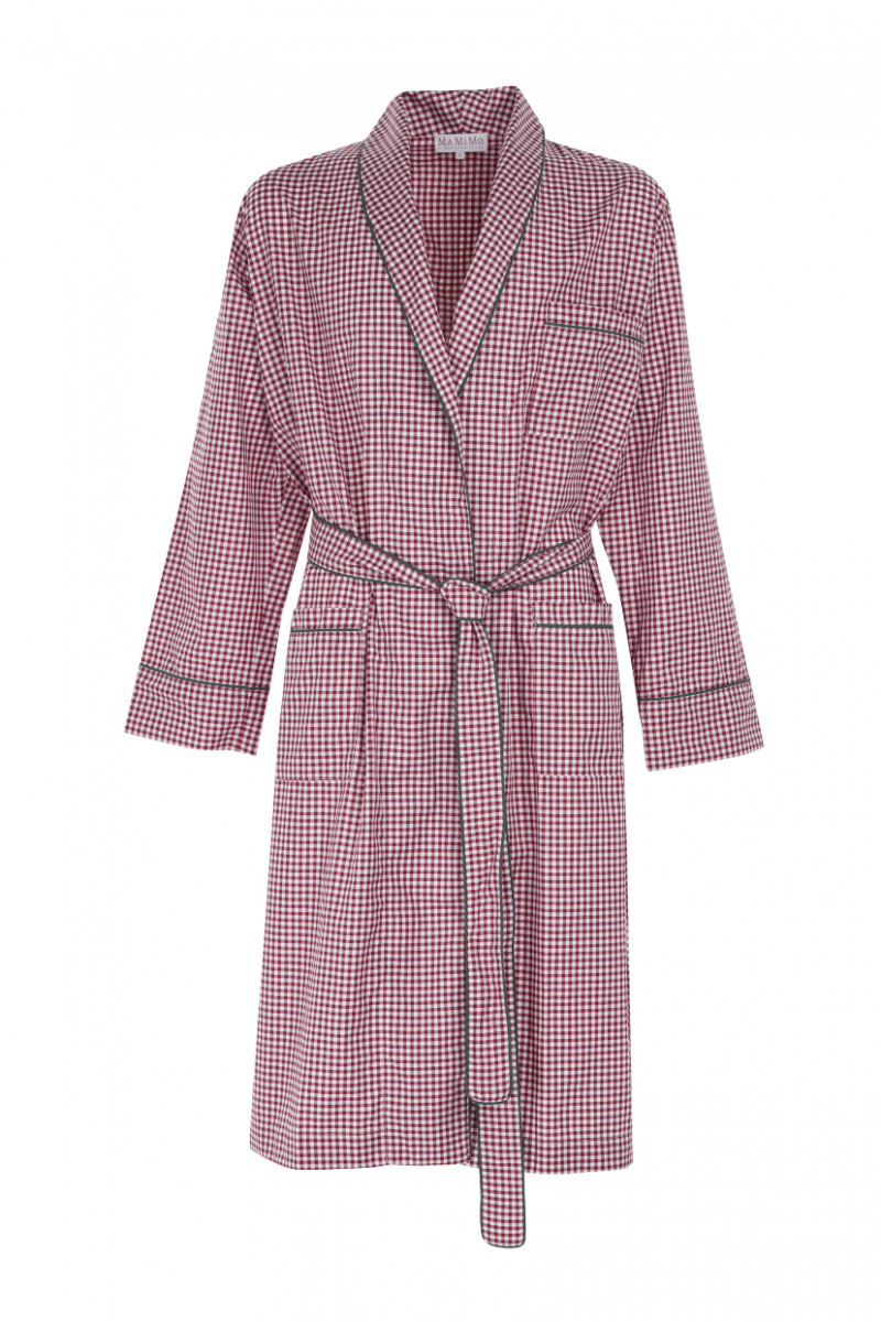 Vestaglia uomo gingham Rubino taglia 50