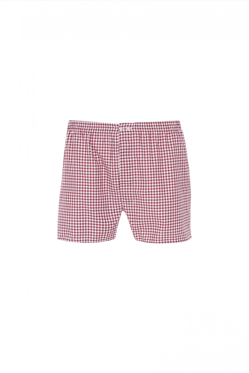 Boxer uomo gingham Rubino XXL